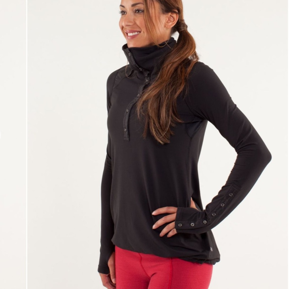 lululemon Pedal Power‎ Long Sleeve Rulu Black - Picture 16 of 16